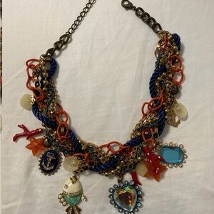 Multicolor Nautical Charm Statement Necklace - Women Jewelry